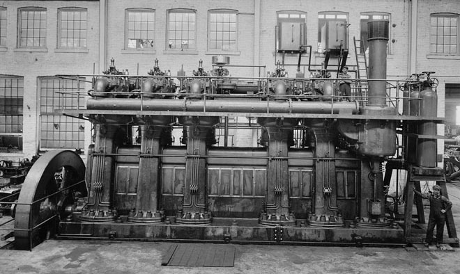 der erste Nordberg Dieselmotor von 1915