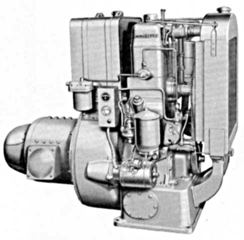 Einzylinder Dieselmotor Typ 4FD1 als Stromaggregat