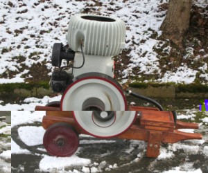 von der Schwungradseite gesehen