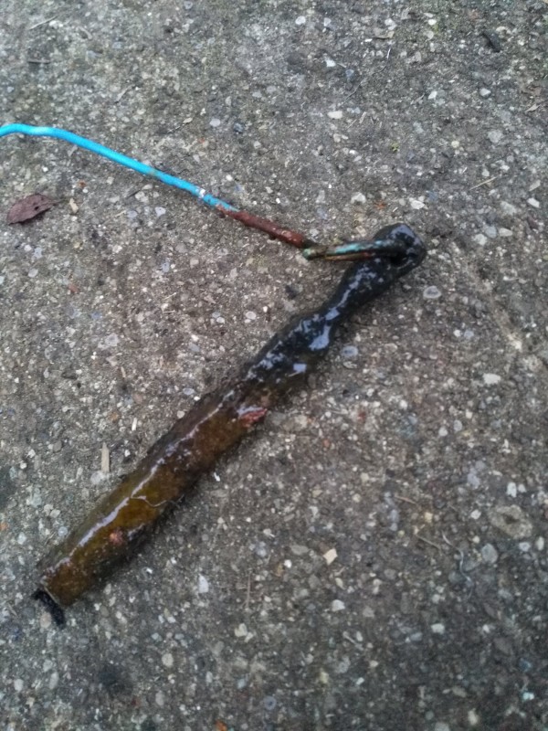 Der Rest eines neuen Vierkantstahls