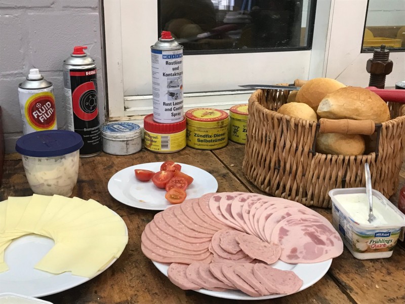 Frühstück in der Museumswerkstatt