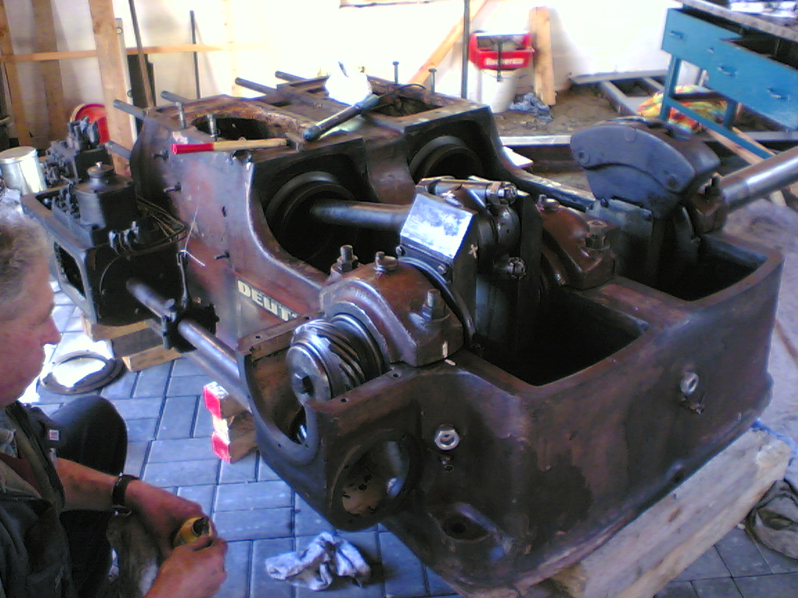 Die Kurbelwelle ist drin.