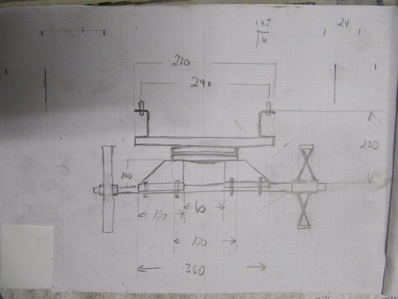 Auch geisterte der Drehschemel in meinem Kopf rum,<br />auch der musste aufs Papier.