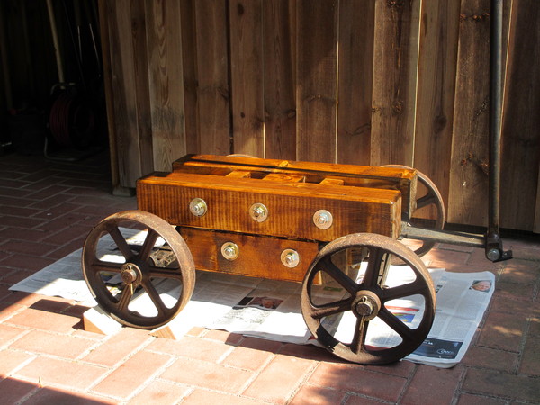 Hier ist der Wagen komplett und fertig